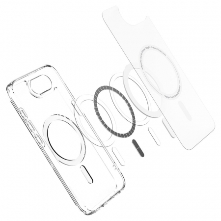 Husa IPhone 16e Spigen Ultra Hybrid magsafe frost alb [7]
