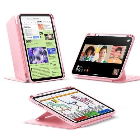 Husa tableta iPad 10 (2022) 10.9 / 11 (2025) Ipad A16 ESR - Flip Hybrid (with Pencil Holder) Pink [4]