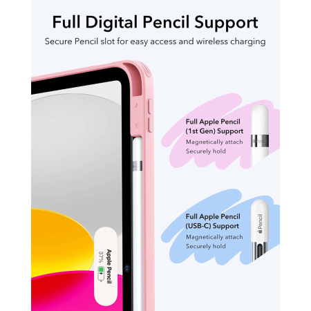 Husa tableta iPad 10 (2022) 10.9 / 11 (2025) Ipad A16 ESR - Flip Hybrid (with Pencil Holder) Pink [5]
