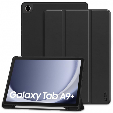 Husa Samsung Tab A9 Plus X210 / X215 / X216 - Husa tableta Tech-Protect SC Pen Samsung Galaxy Tab A9 Plus 11 inch X210 / X215 / X216 negru