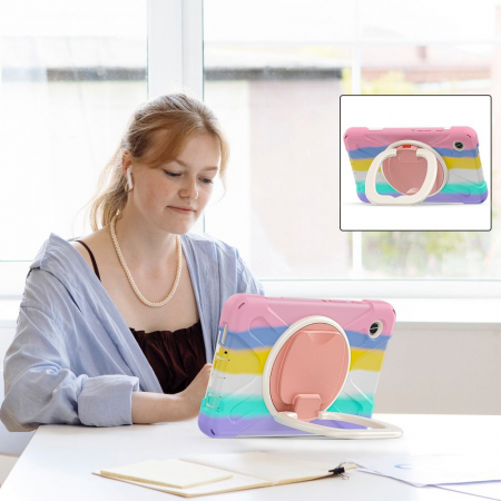 Husa tableta Tech-Protect X-Armor Samsung Galaxy Tab A9 Plus 11 inch X210 / X215 / X216 roz [3]