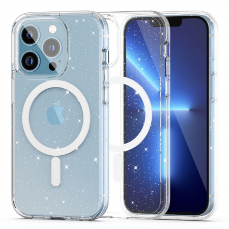 Husa Tech-Protect Flexair Hybrid Magsafe Iphone 13 Pro glitter [0]