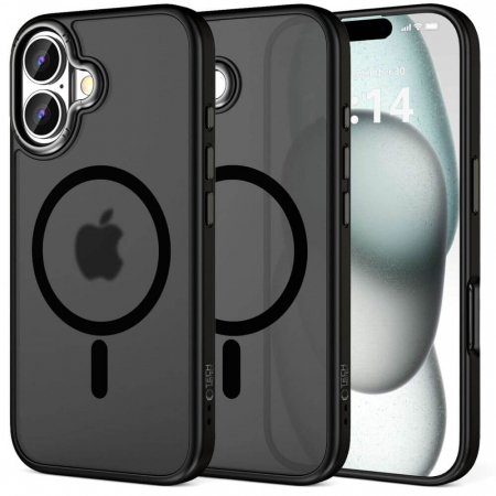 Huse Iphone - Husa Tech-Protect MagEdge iPhone 16 magsafe gunmetal