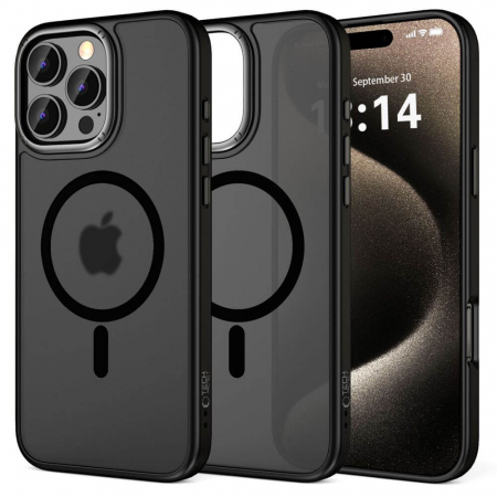 Husa Iphone 16 Pro Max - Husa Tech-Protect MagEdge iPhone 16 Pro Max magsafe gunmetal