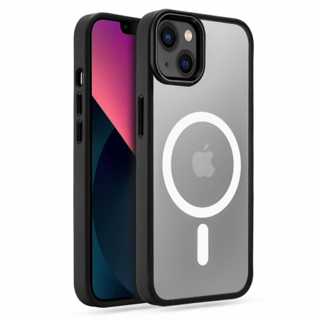 Alte modele huse Iphone - Husa Tech-Protect MagMat Magsafe Iphone 13 / 14 transparent/negru