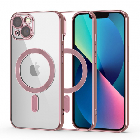 Alte modele huse Iphone - Husa Tech-Protect Magshine MagSafe iPhone 13 roz