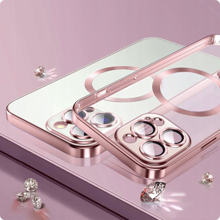 Husa Tech-Protect Magshine MagSafe iPhone 13 roz [1]