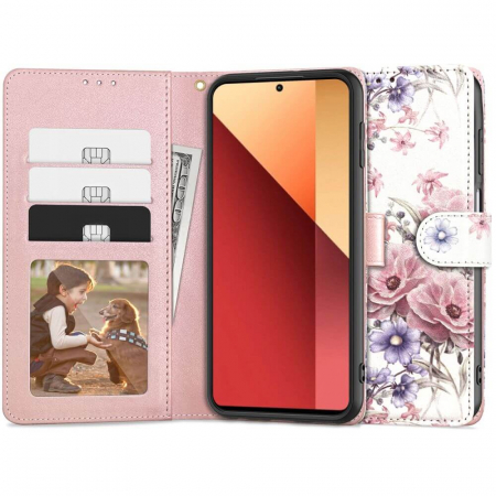Huse Xiaomi Redmi Note - Husa Tech-Protect Wallet Xiaomi Redmi Note 13 Pro 4G roz