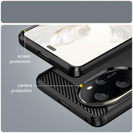 Husa Techsuit Carbon Silicone Honor 200 Pro [2]