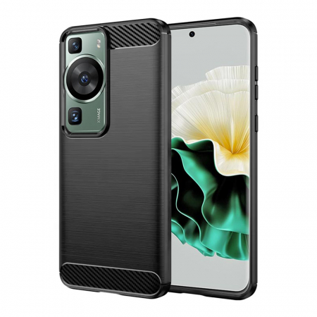Husa Huawei - Husa Techsuit Carbon Silicone Huawei P60 / P60 Pro