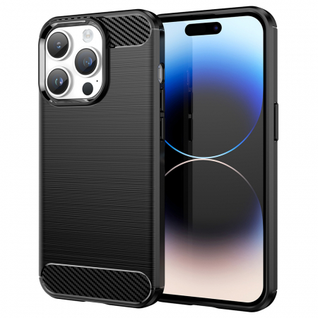 Husa Iphone 15 Apple - Husa Techsuit Carbon Silicone Iphone 15 Pro Max