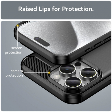Husa Techsuit Carbon Silicone Iphone 16 Pro [5]