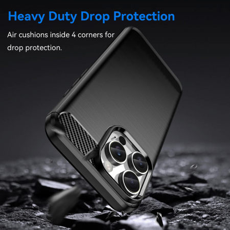 Husa Techsuit Carbon Silicone Iphone 16 Pro [2]