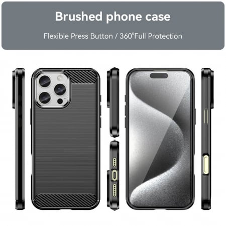 Husa Techsuit Carbon Silicone Iphone 16 Pro Max [1]