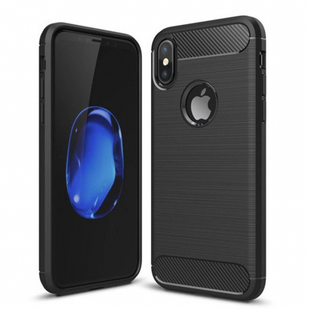 Husa Silicon Iphone Xs - Husa Iphone X / Xs Techsuit Carbon Silicone