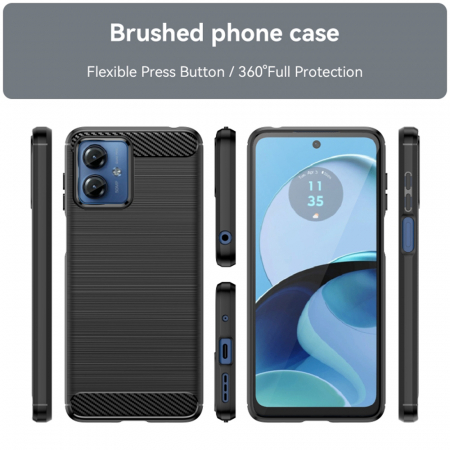 Husa Techsuit Carbon Silicone Motorola G14 [1]