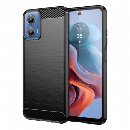 Husa Motorola Moto G34 - Husa Techsuit Carbon Silicone Motorola Moto G34
