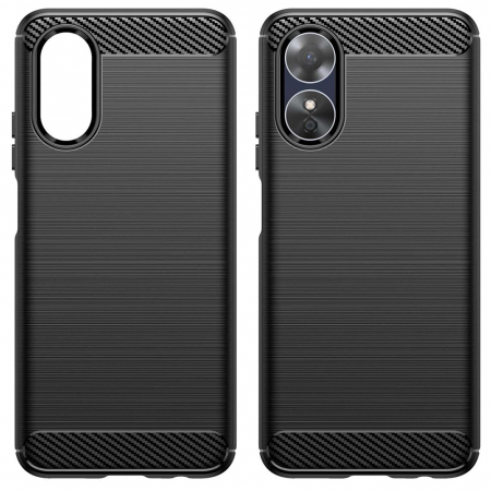 Husa Techsuit carbon silicone Oppo A17 [5]