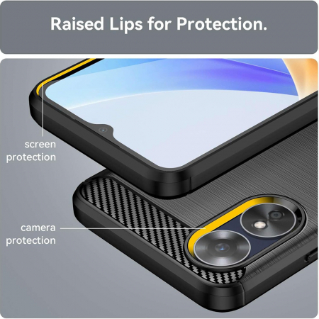 Husa Techsuit carbon silicone Oppo A17 [3]