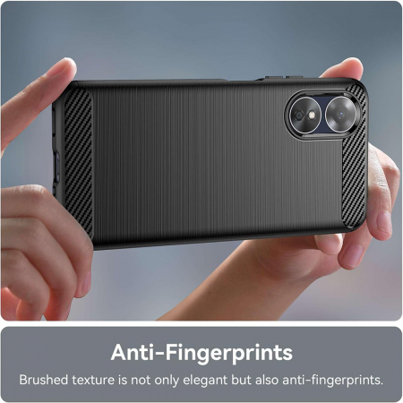 Husa Techsuit carbon silicone Oppo A17 [4]
