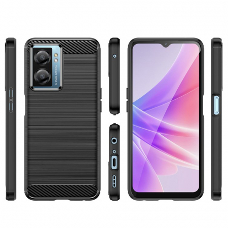 Husa Techsuit Carbon Silicone Oppo A77 [1]