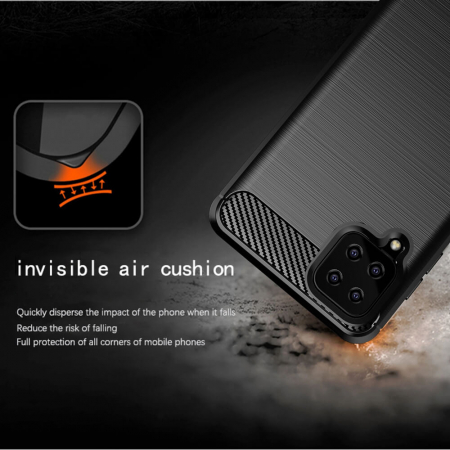 Husa Techsuit Carbon Silicone Samsung A12 negru [3]
