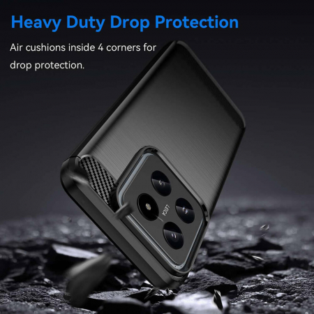 Husa Techsuit carbon silicone Xiaomi Redmi 14 [5]
