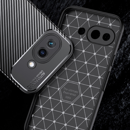 Husa Google Pixel 9a - Husa Techsuit - CarbonFiber - Google Pixel 9a - Black
