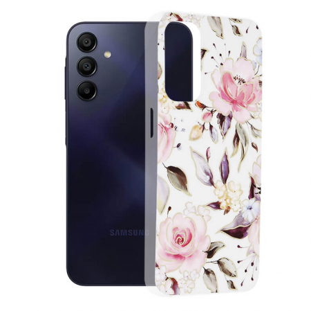 Husa Samsung A15 - Husa Techsuit Marble Samsung Galaxy A15 5G alb