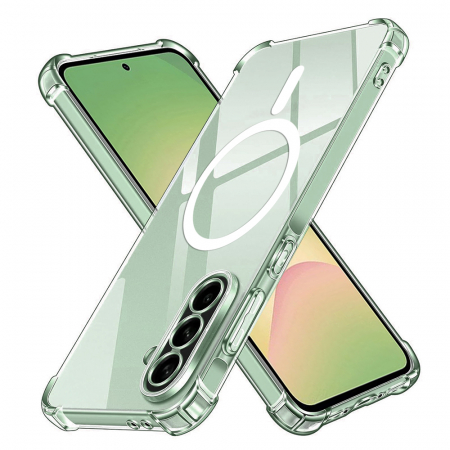 Huse - Husa Techsuit - Shockproof Clear Silicone MagSafe - Samsung Galaxy A56 5G - Clear