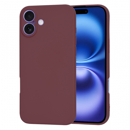 Husa Iphone 16 Techsuit SoftFlex bordo [1]