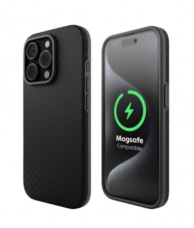 Husa Iphone 15 Pro Max - Husa Vetter Aramida Hybrid iPhone 15 Pro Max Clip-On MagSafe Compatible slim series