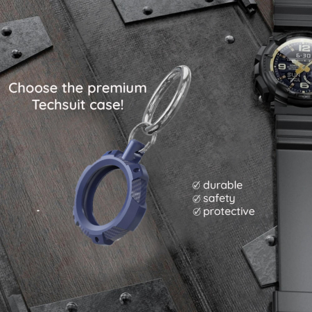 Husa Techsuit Apple AirTag Rugged Armor negru [4]