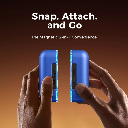 Incalzitoare de maini Ocoopa with Power Bank, Magnetic Design, 7 LED Lights, Type-C, 18W, 2x5000mAh - Red [3]