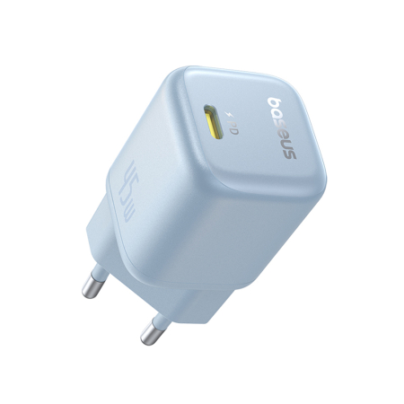 Incarcatoare - Incarcator Baseus - Wall Charger PicoGo (P10176800313-00) - GaN, Fast Charging, 45W, USB-C - Galaxy Blue