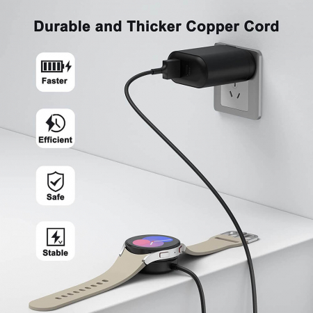 Incarcator ceas Techsuit TSC11 Galaxy Watch 3 / 4 / 4 Classic / 5 / 5 Pro / 6/ 6 Classic, Active 1 / 2 [3]