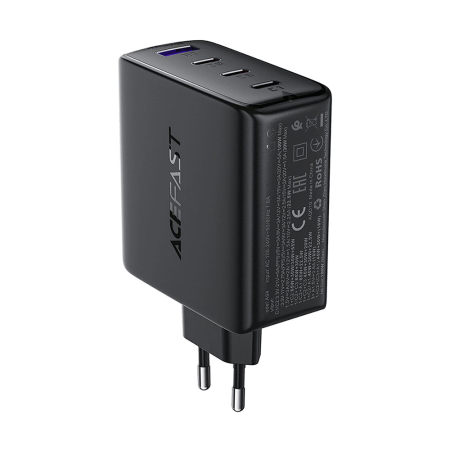 Incarcatoare - Incarcator priza Acefast -(A94) - Multiport 3x USB-C, USB-A, GaN2 Technology, PD100W - Black