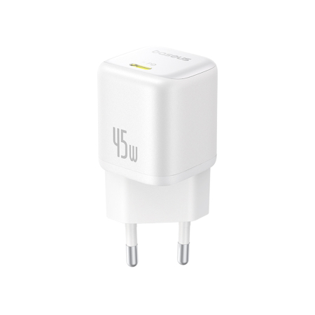 Incarcator priza Baseus PicoGo P10176800213-00 - GaN, Fast Charging, 45W, USB-C - Moon White [5]