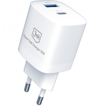 Incarcator retea 3MK Hypercharge 33w usb si type c [0]