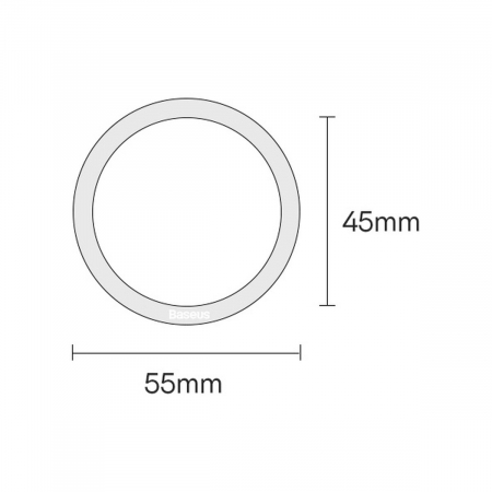Inele magsafe Baseus Halo 2 buc negru [5]