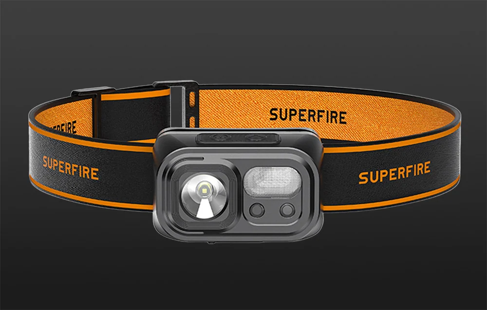 Cuburi de metal Baseus - Lanterna frontala Superfire HL23-S, 350 lumeni