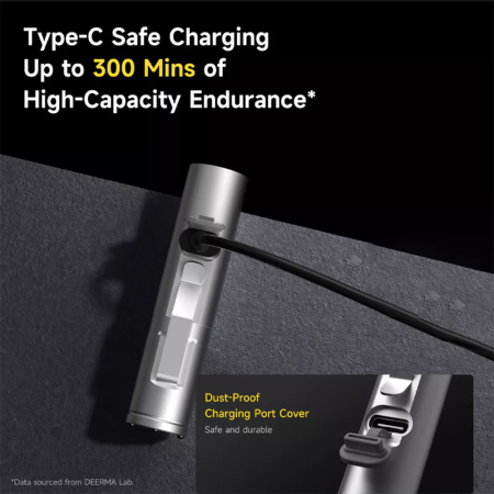 Lanterna multifunctionala Deerma 4in1 (SD01) - Magnetic, Pocket Clip, Glass Breaker, 9 Brightness Levels, 350lm, 300mAh, 0.74W [5]