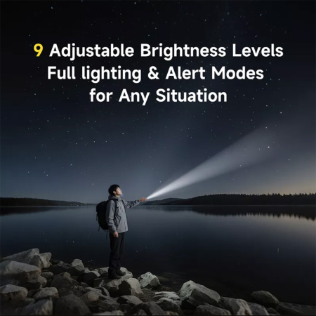 Lanterna multifunctionala Deerma 4in1 (SD01) - Magnetic, Pocket Clip, Glass Breaker, 9 Brightness Levels, 350lm, 300mAh, 0.74W [6]