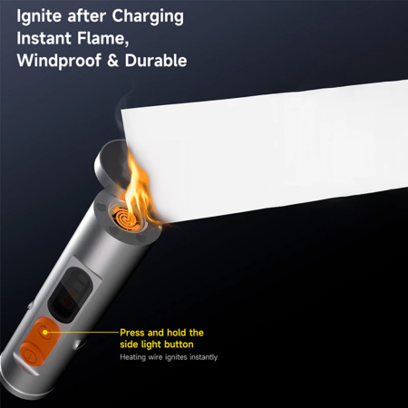 Lanterna multifunctionala Deerma 4in1 (SD01) - Magnetic, Pocket Clip, Glass Breaker, 9 Brightness Levels, 350lm, 300mAh, 0.74W [1]