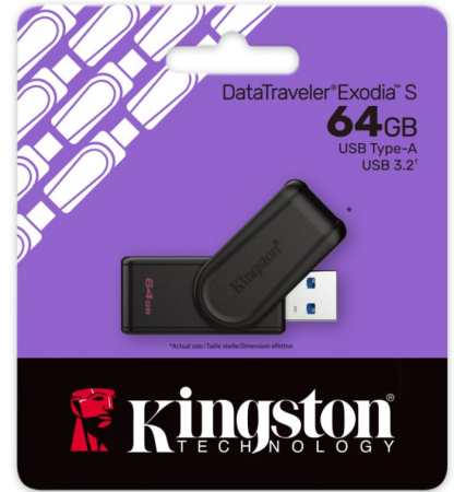 Memorie Externa USB-A 3.2 Kingston DT Exodia S, 64Gb DTXS/64GB [2]