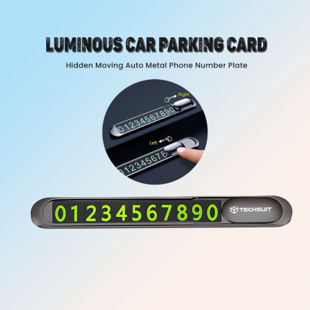 Suport bord auto cu afisaj numar telefon pentru parcare temporara Techsuit PNP1 [2]
