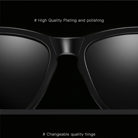 Ochelari de soare Techsuit - Sunglasses Polarized (0717) - for Men, with UV Protection - Black [2]