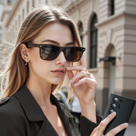 Ochelari muzicali Yesido - Smart Music Glasses (IO35) - Bluetooth 5.0, 2x 85mAh, IP54 Waterproof - Black [3]