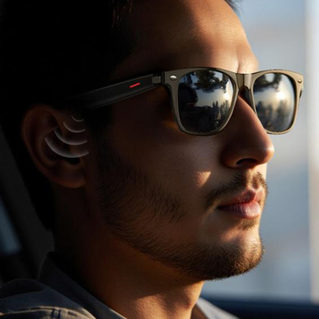 Ochelari muzicali Yesido - Smart Music Glasses (IO35) - Bluetooth 5.0, 2x 85mAh, IP54 Waterproof - Black [1]