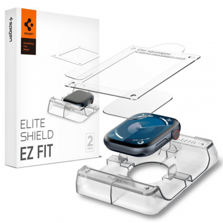 Pachet 2x Folie Spigen Elite shield Ez Fit Apple Watch 10 46mm [0]